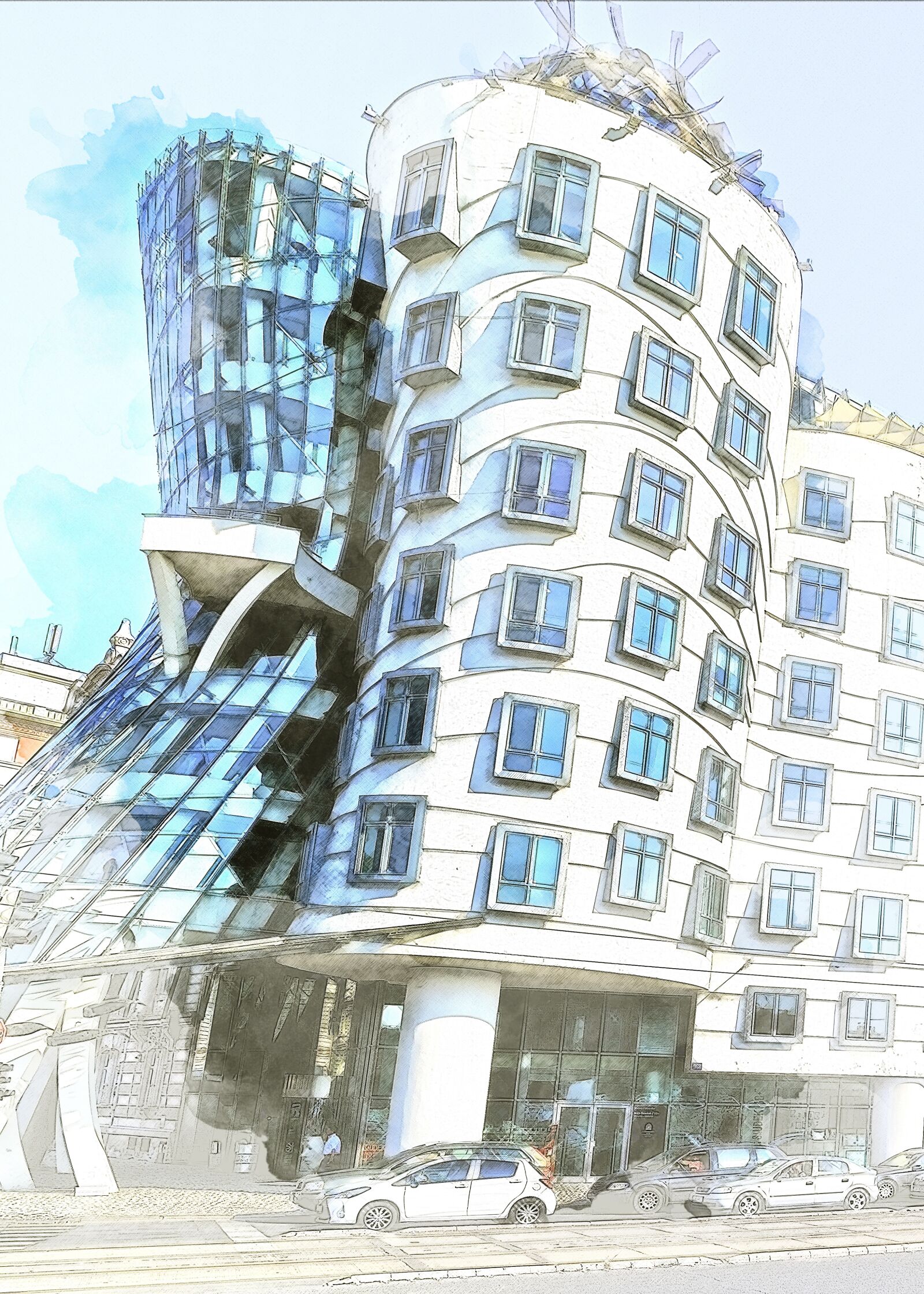 Nikon D5100 sample photo. Building, the dancing house photography