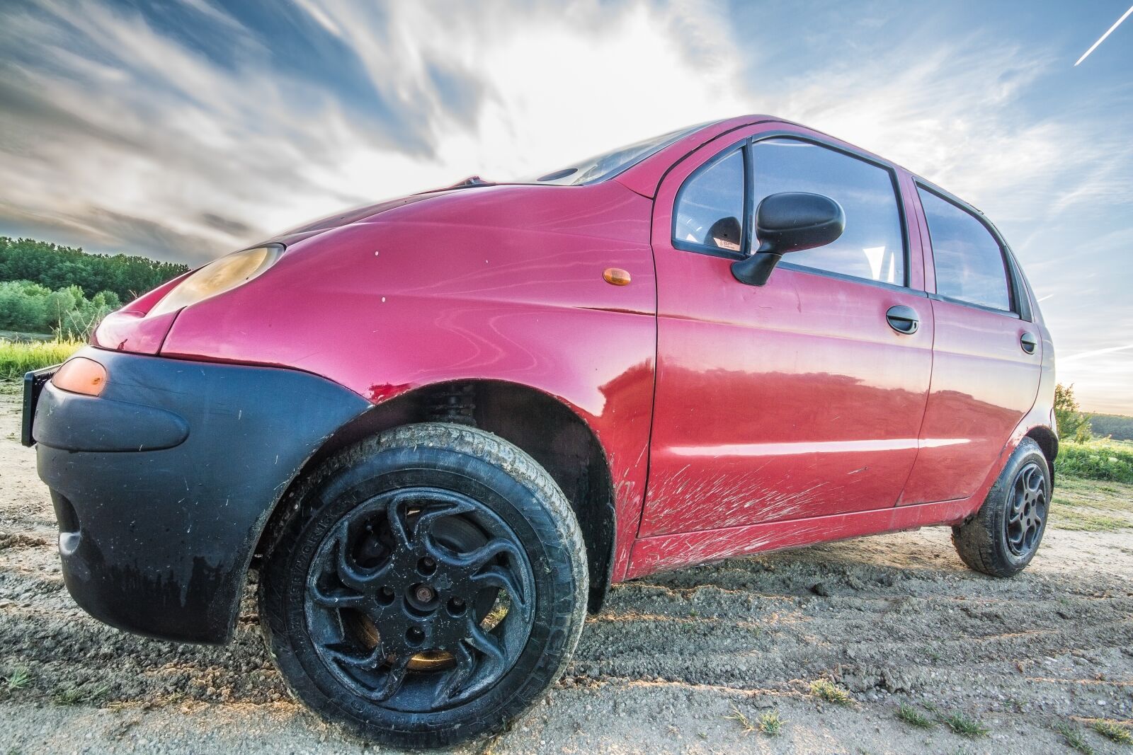 Canon EOS 60D sample photo. Car, sunset, colors photography