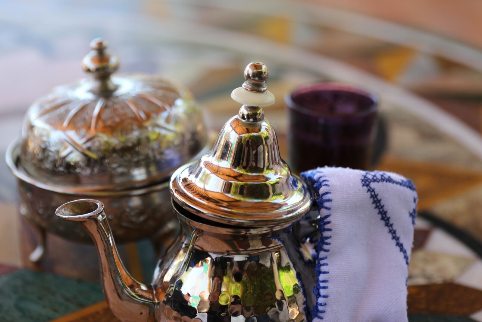 Canon EOS 7D Mark II sample photo. Morocco, teeservice, teekännchen photography