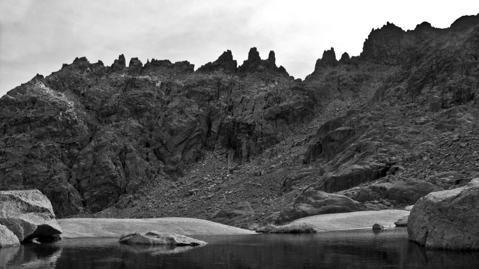Canon PowerShot SX130 IS sample photo. Black, and, white, mountain photography