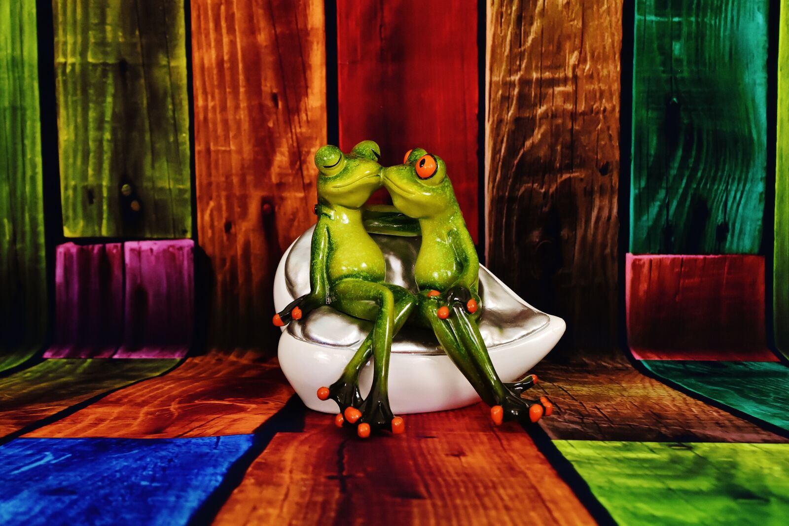 Nikon D7200 sample photo. Lovers, frogs, funny photography