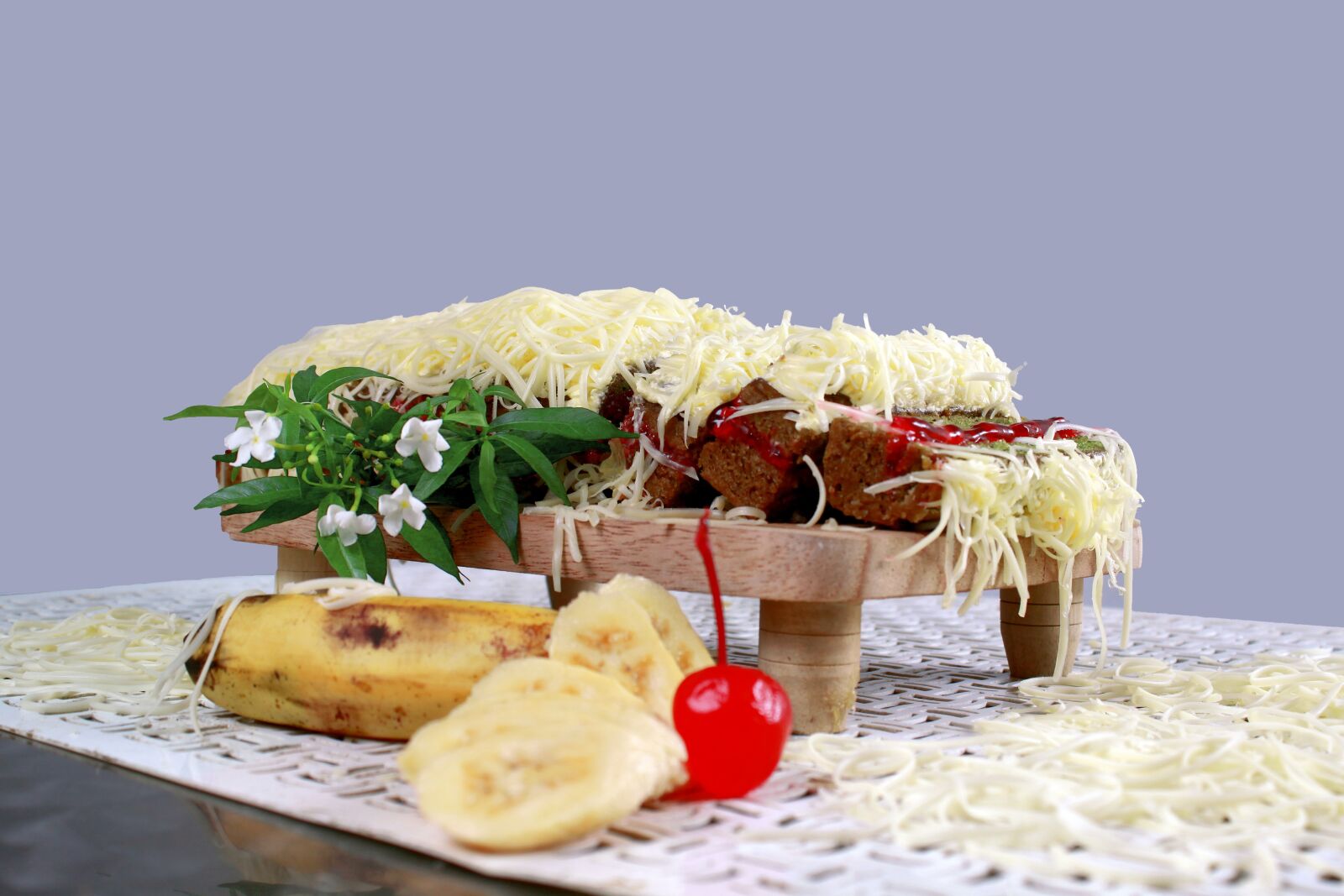 Canon EOS 50D sample photo. Cake, bananas, food photography