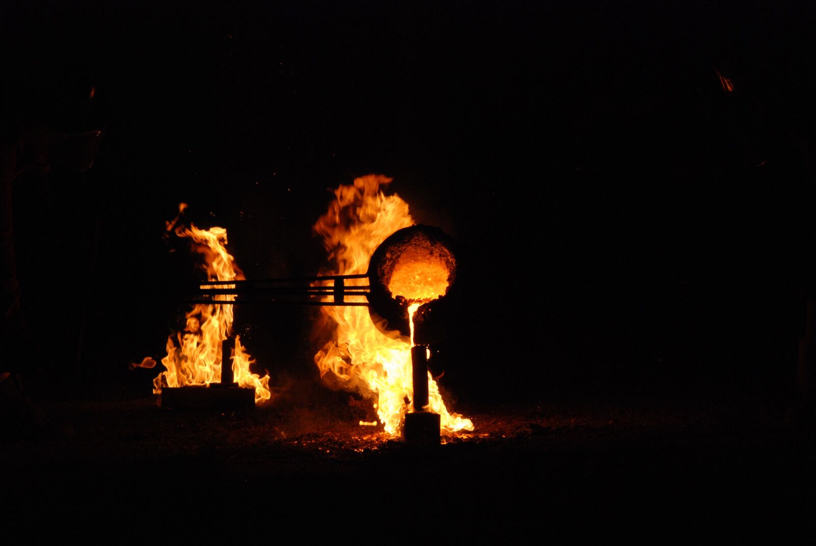 Nikon D80 sample photo. Fire, flame, sparks photography