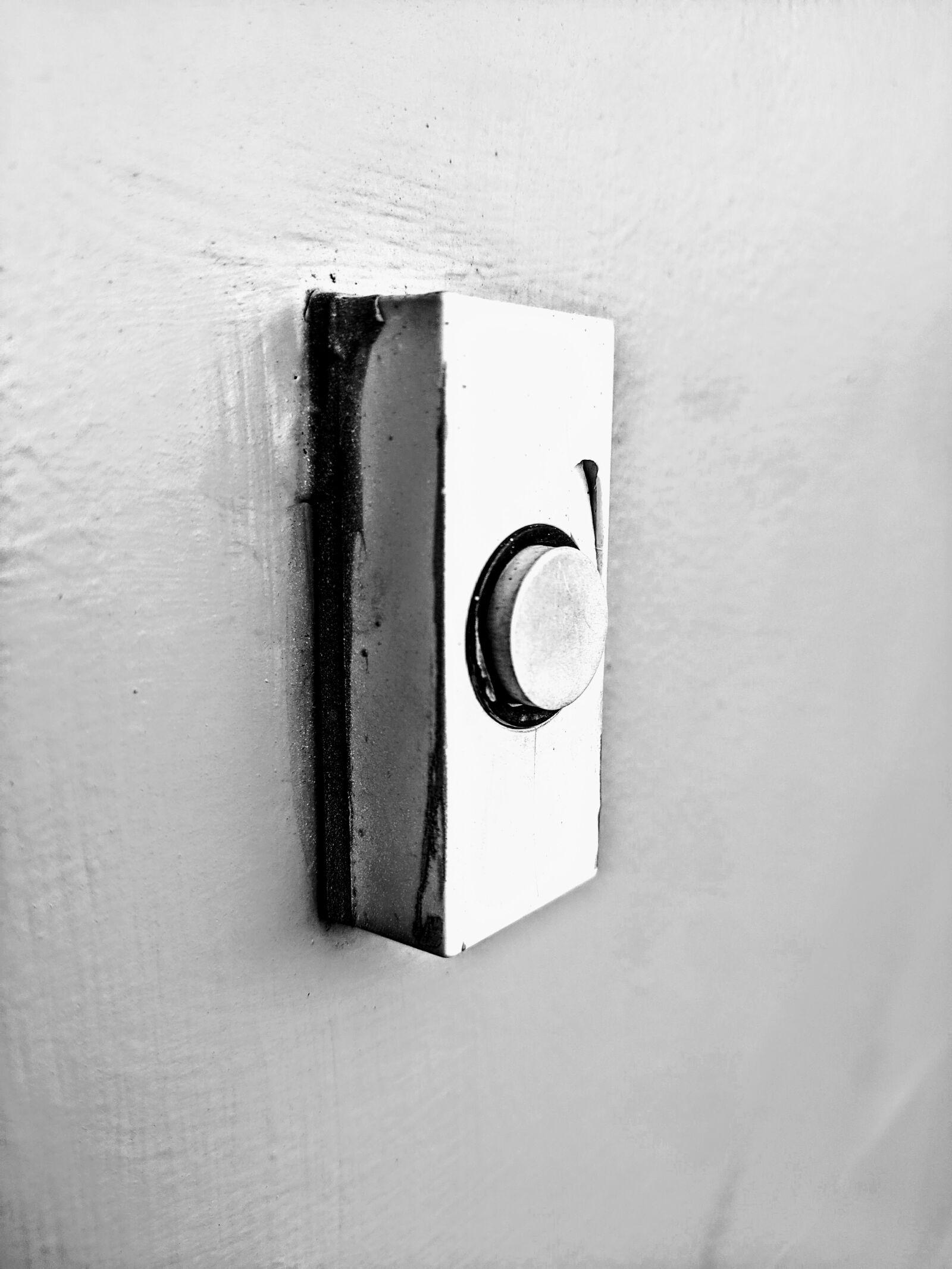 Google Pixel sample photo. Doorbell, black and white photography