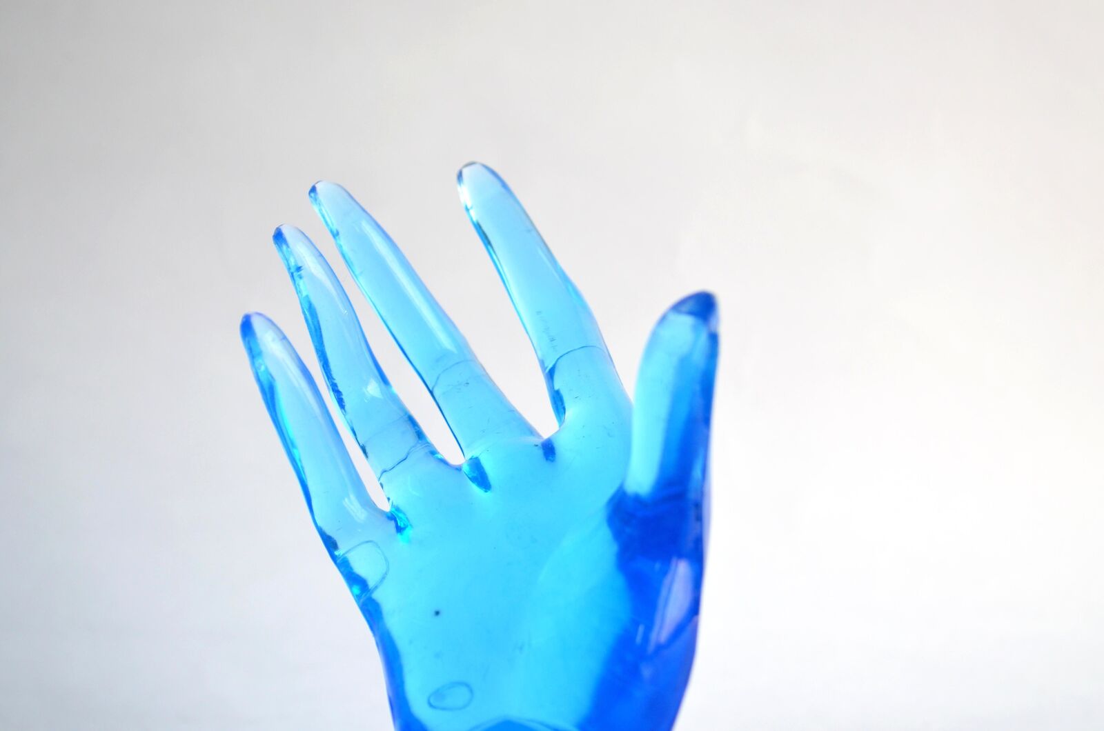 Nikon D5100 sample photo. Blue, hand, crystal, art photography