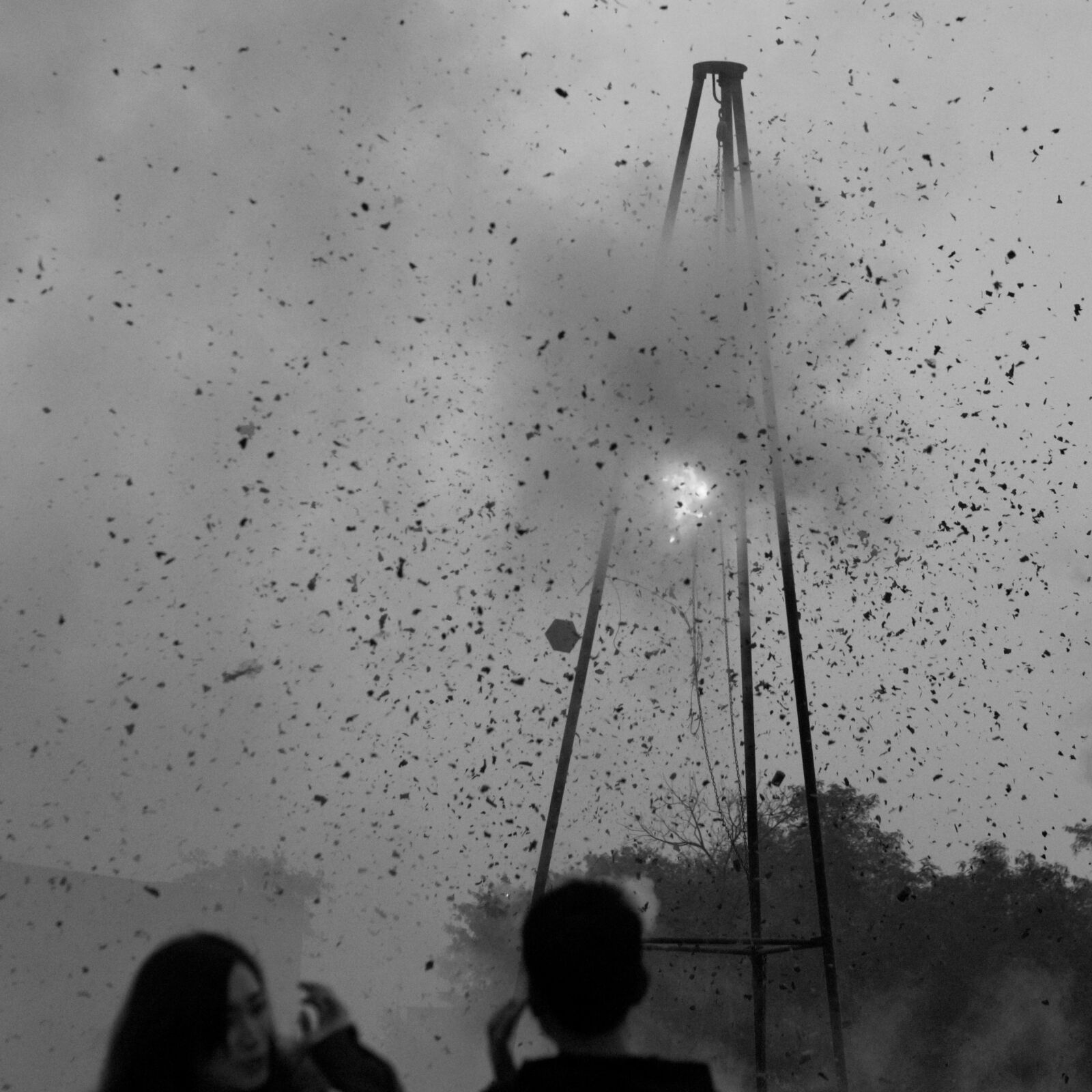 Olympus OM-D E-M5 sample photo. Explosion, fire, smoke photography