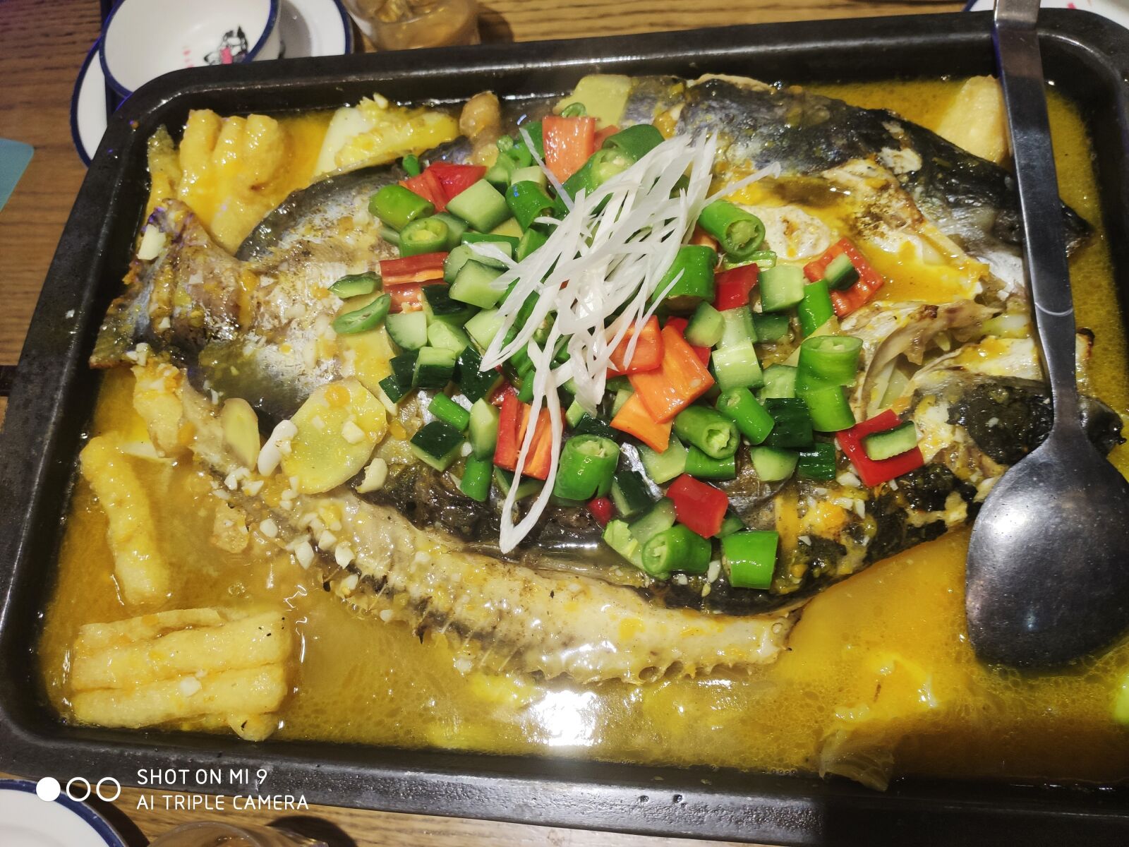 Xiaomi MI 9 sample photo. Gourmet, fish, dinner photography