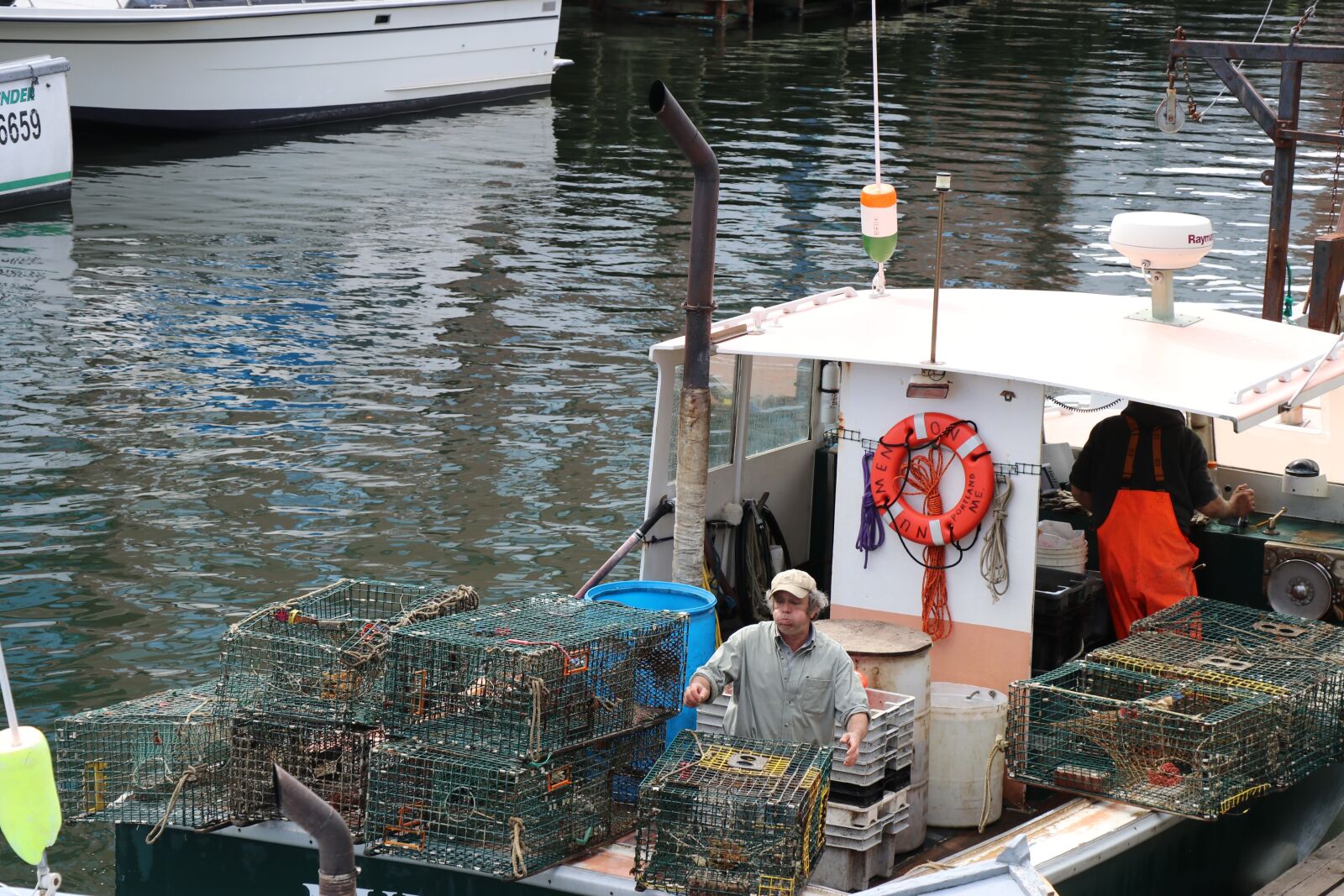 Canon EOS 80D sample photo. Lobster traps, lobster fishing photography