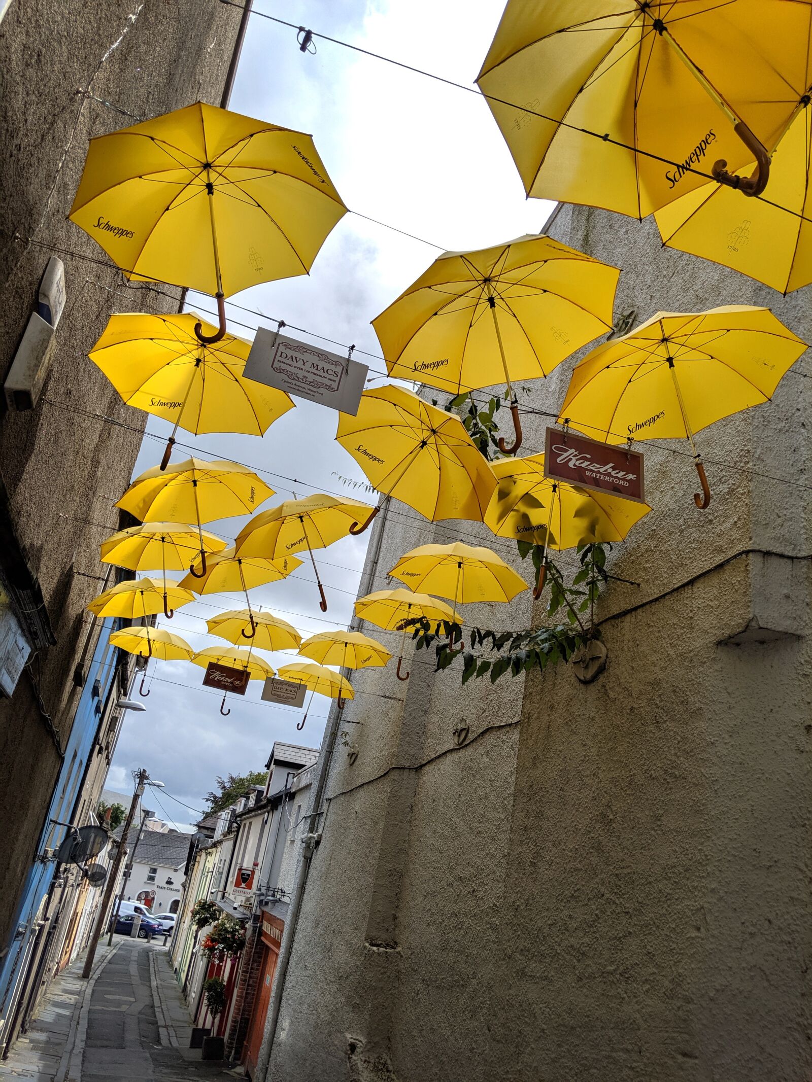 Google Pixel 3 sample photo. Ireland, waterford, umbrellas photography