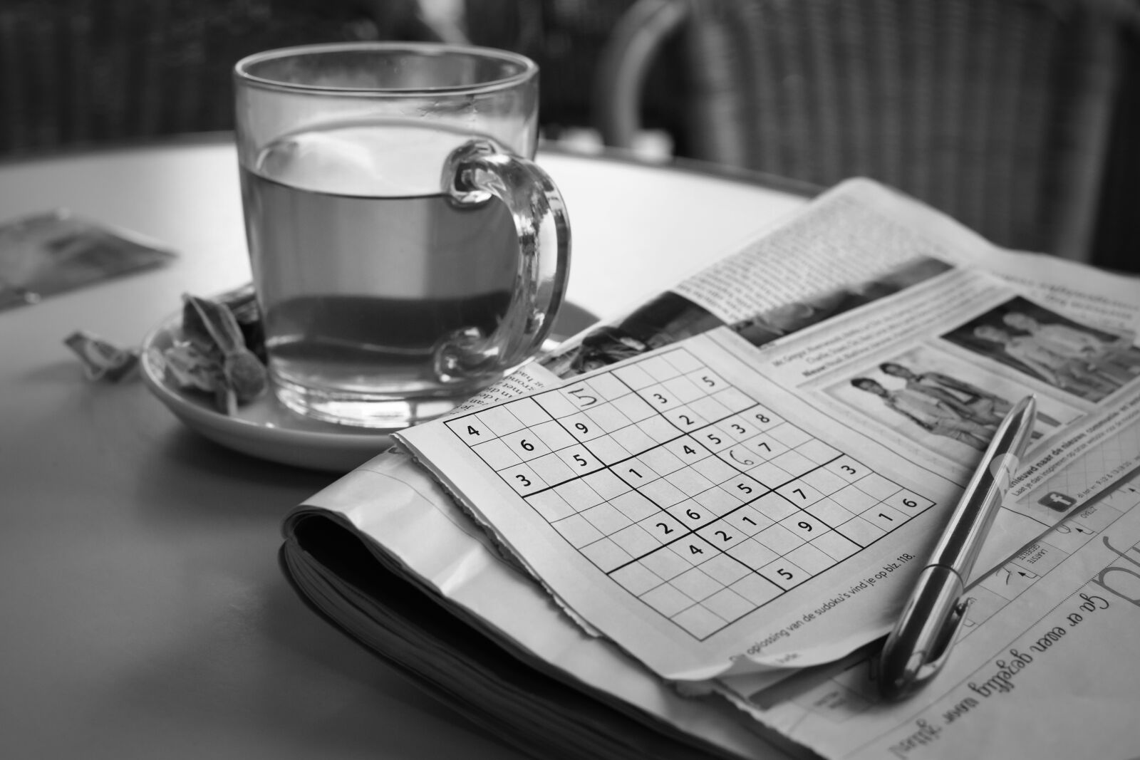 Nikon D7200 sample photo. Relaxation, sudoku, tea photography