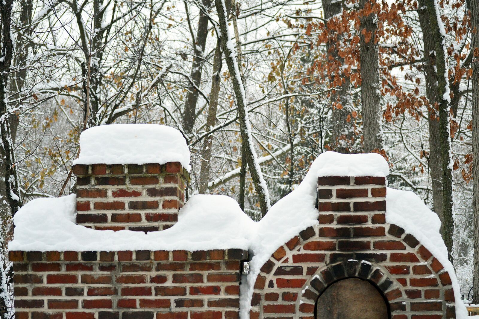 Nikon D3200 sample photo. Winter, red, brick photography