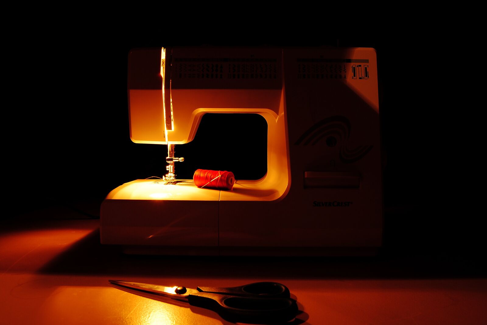 Nikon D3000 sample photo. Sewing machine, sewing, line photography