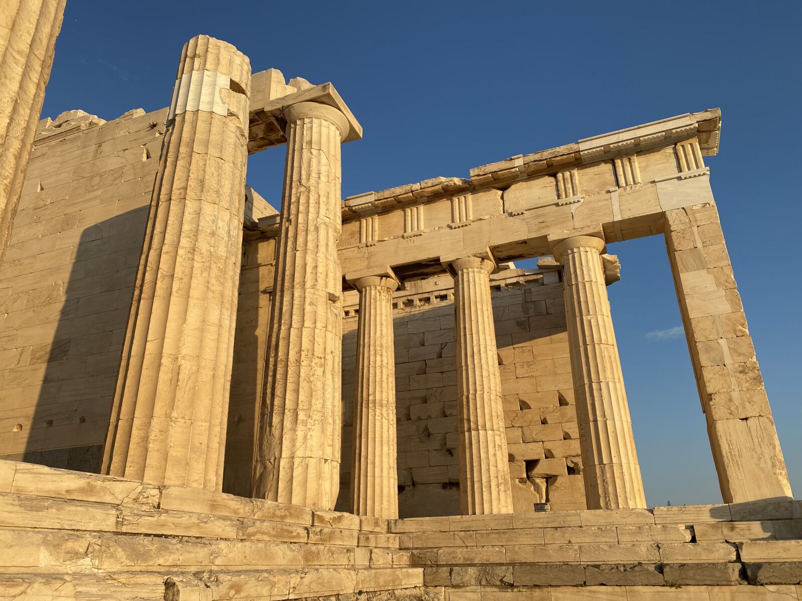 Apple iPhone 11 Pro sample photo. Acropolis, propylenes, athens photography