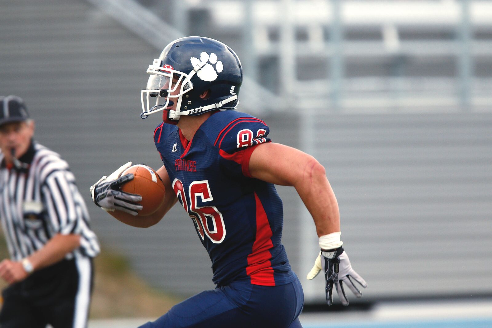 Canon EF 300mm F2.8L IS USM sample photo. Football, ball carrier, running photography
