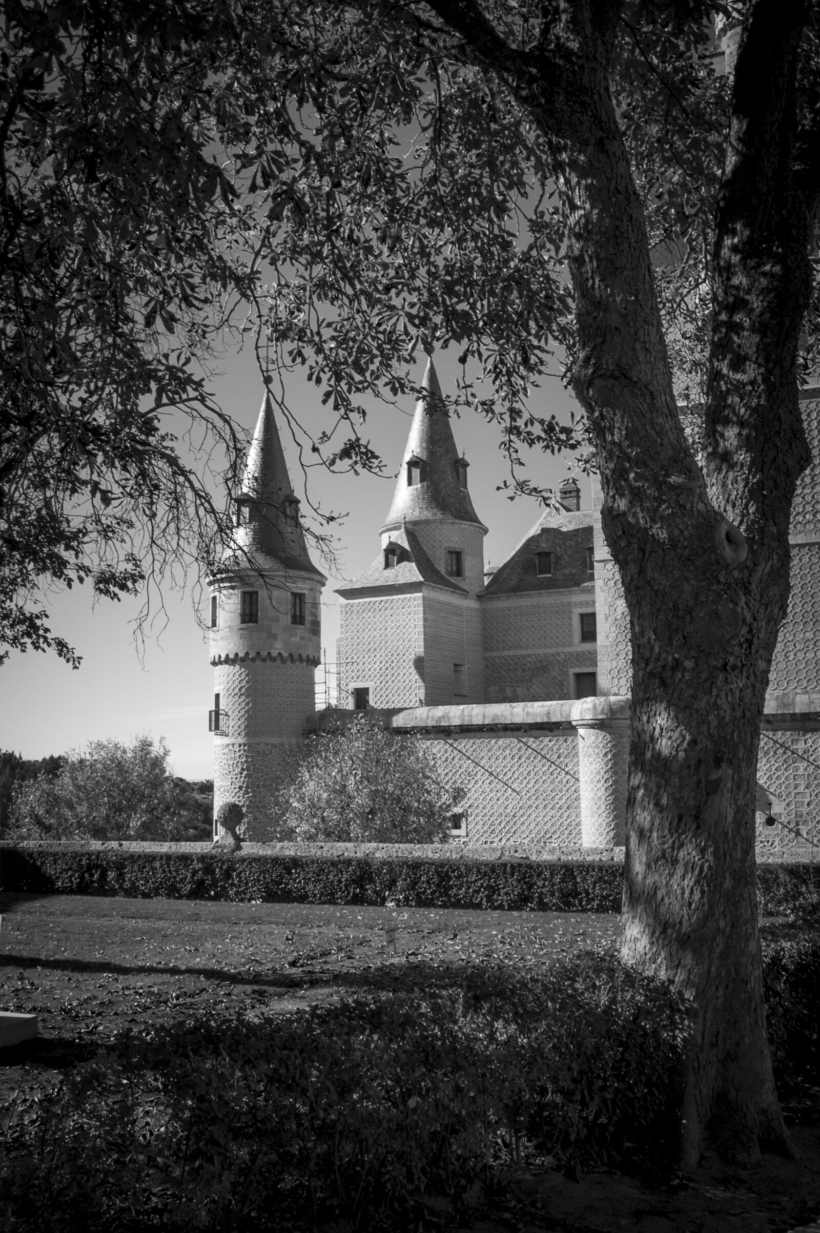 Nikon D3200 sample photo. Black, and, white, castle photography