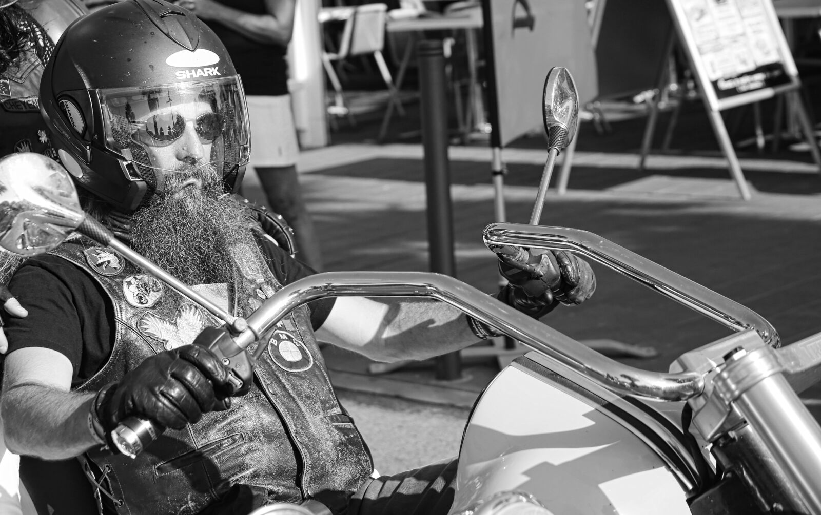 Canon EOS 5D Mark III sample photo. Biker, helmet, motorcycle photography