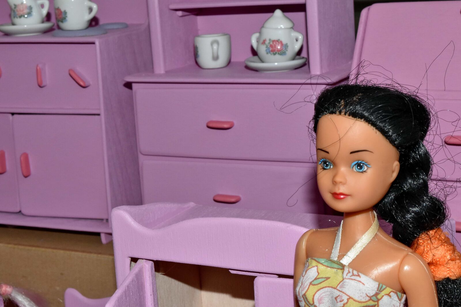 Nikon D5500 sample photo. Kitchen, kitchenware, toys, doll photography