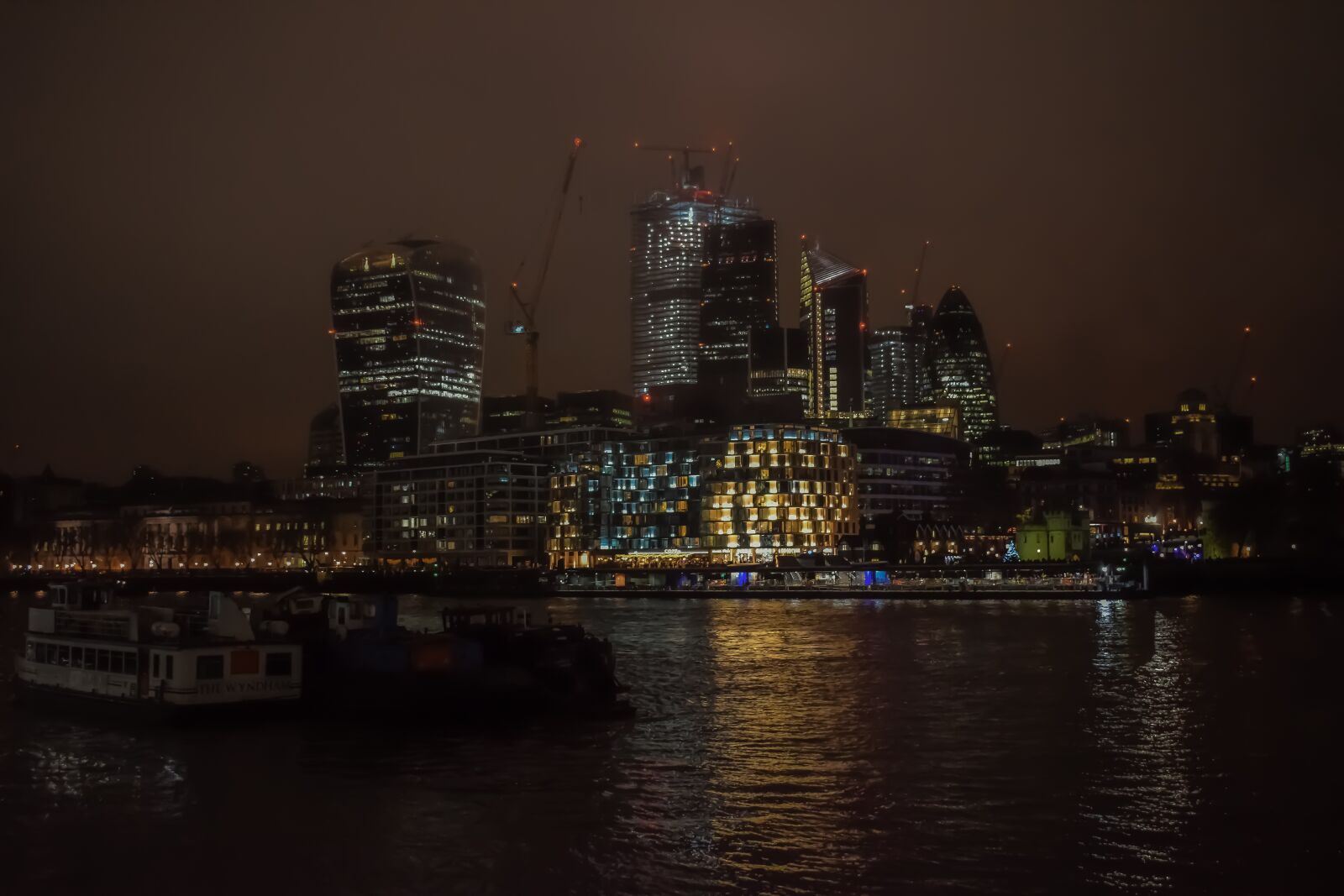 Nikon D3300 sample photo. London, night, thames photography