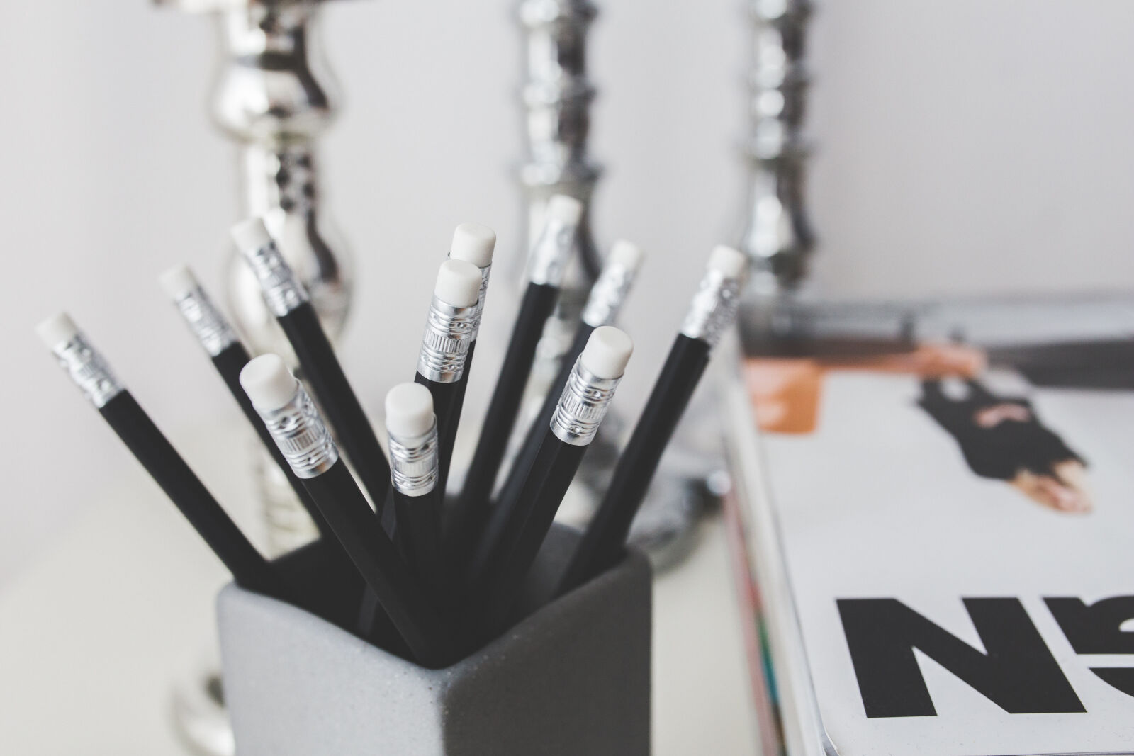 Canon EOS 6D + Sigma 35mm F1.4 DG HSM Art sample photo. Black, pencils, with, white photography