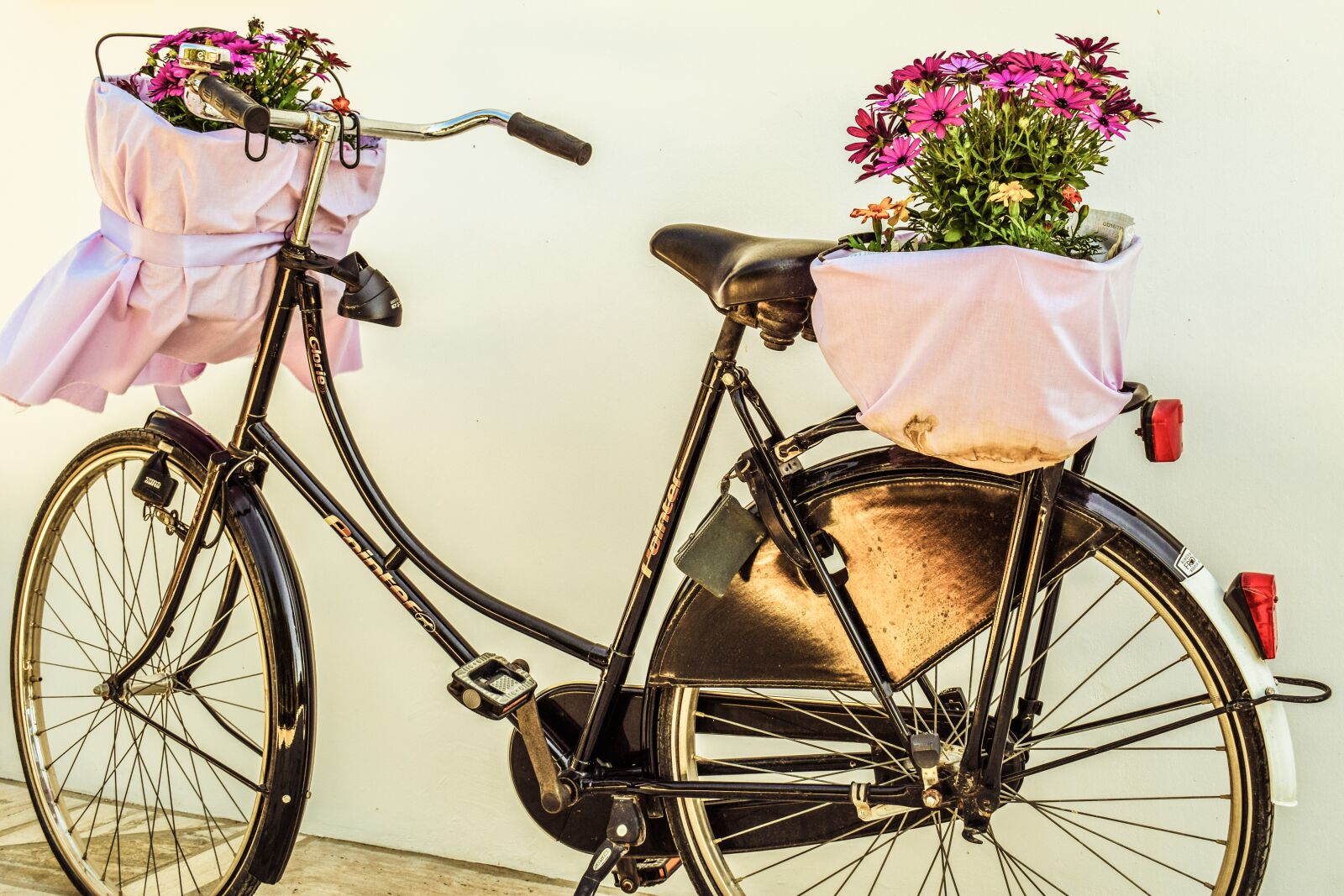 Nikon D3300 sample photo. Bicycle, flowers, basket photography