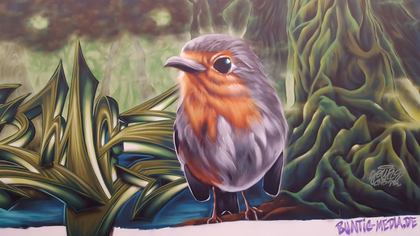 Samsung GALAXY S6 edge sample photo. Graffiti, robin, wiesbaden photography