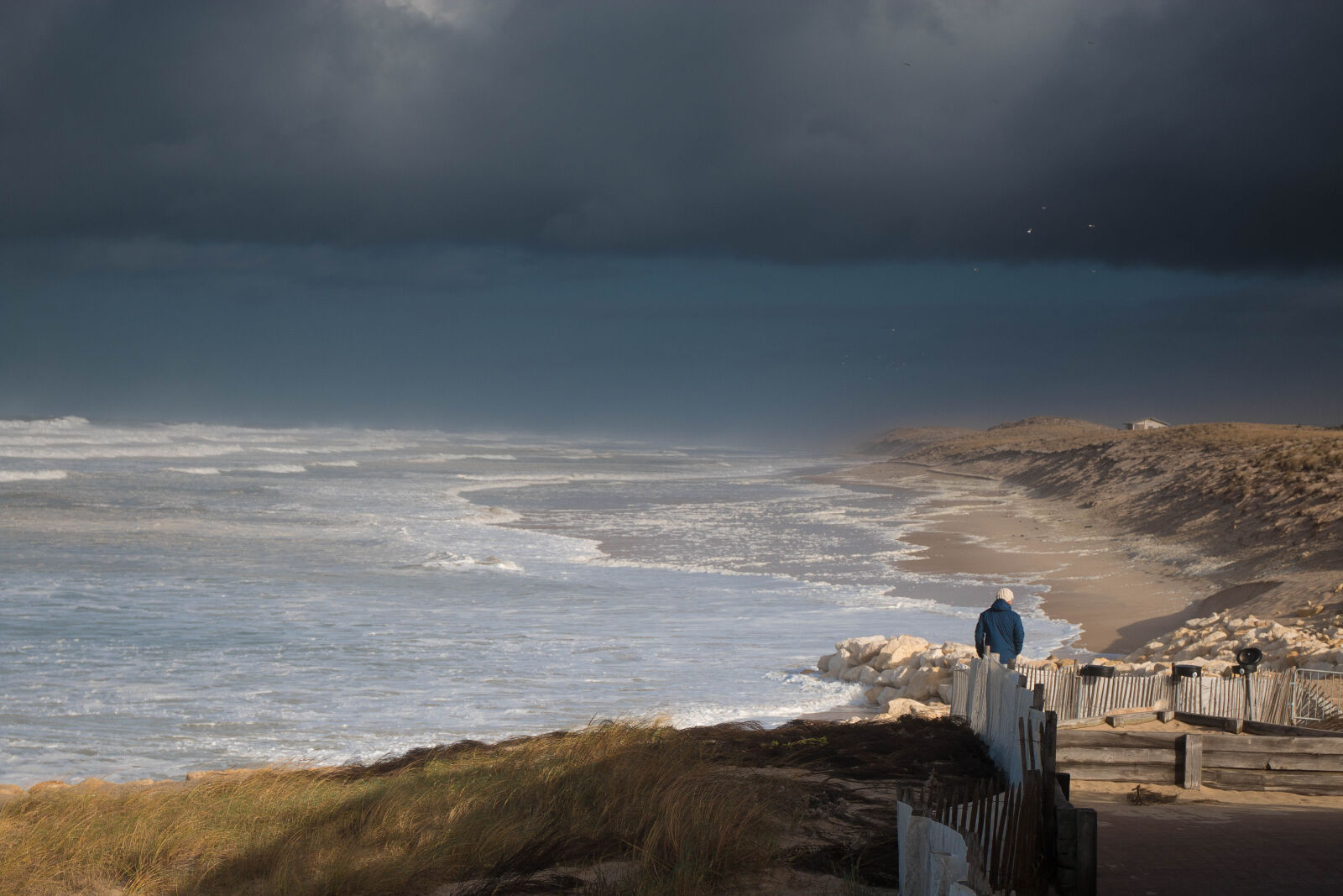 Canon EOS 70D + Canon EF 24-70mm F4L IS USM sample photo. Beach, natur, storm photography