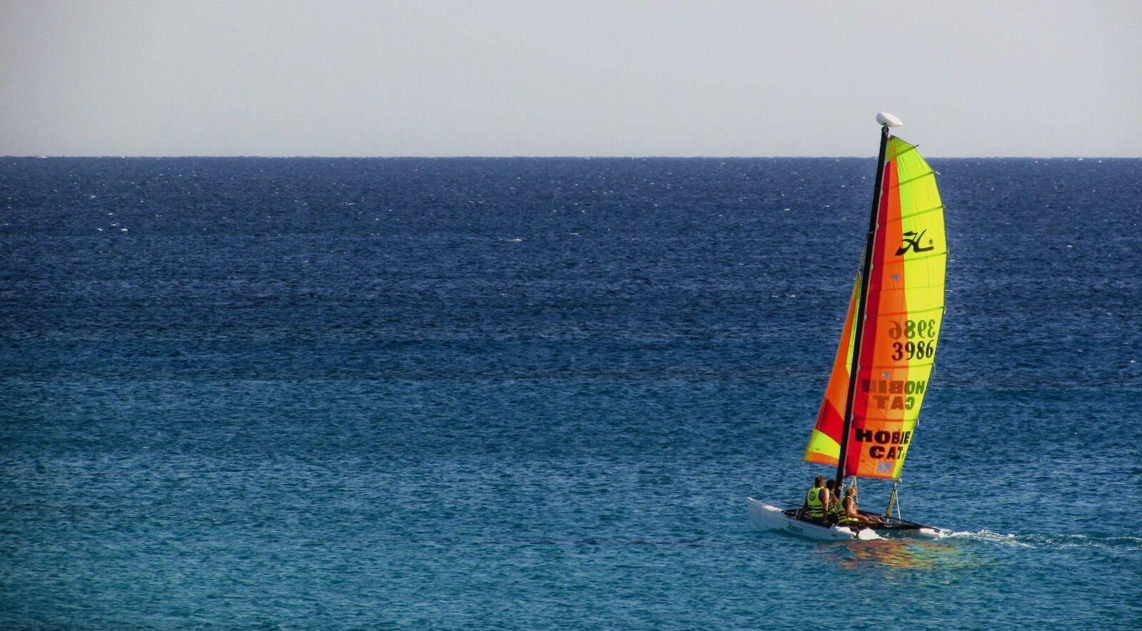 Canon PowerShot SX400 IS sample photo. Catamaran, boat, sea photography
