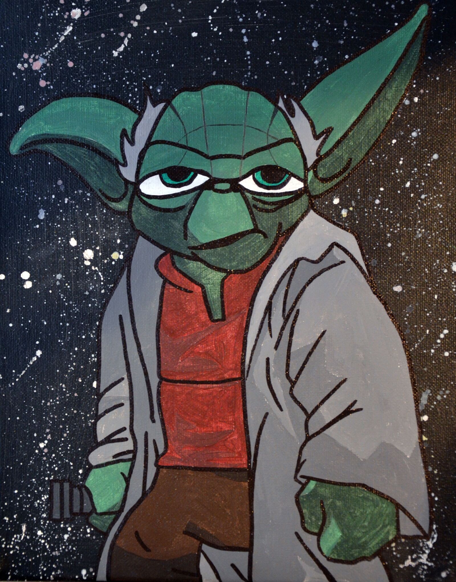 Nikon D5100 sample photo. Star wars, yoda, painting photography