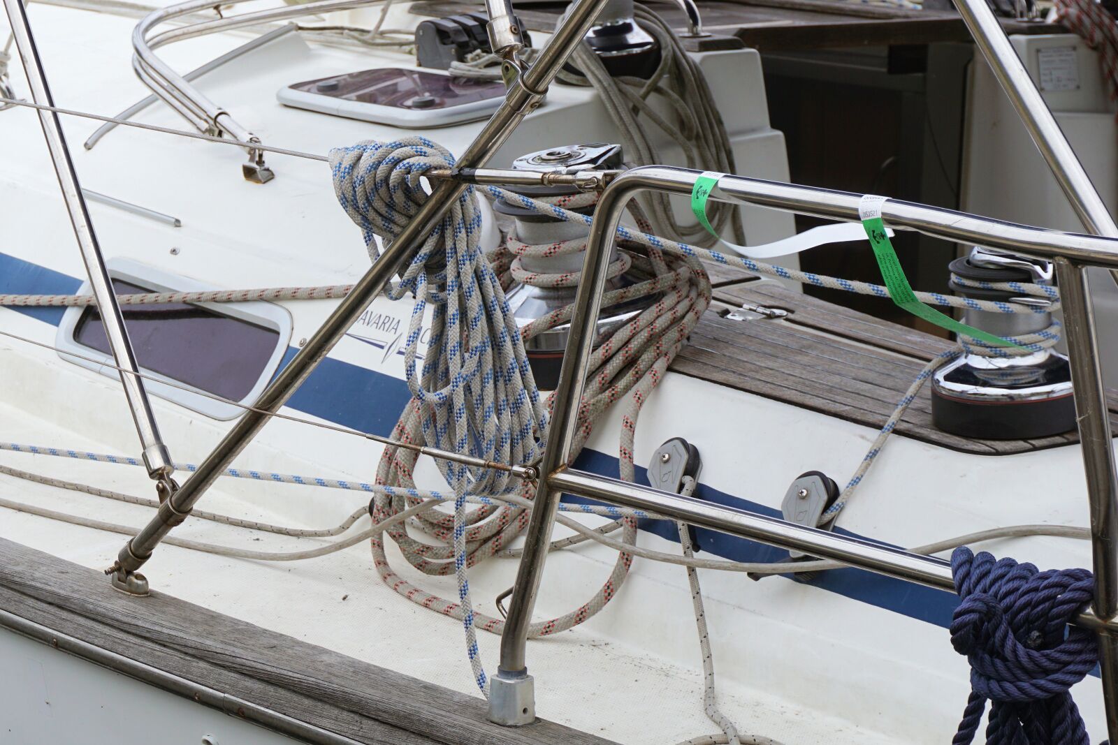 Sony a6000 sample photo. Yacht, anchorage, knot photography