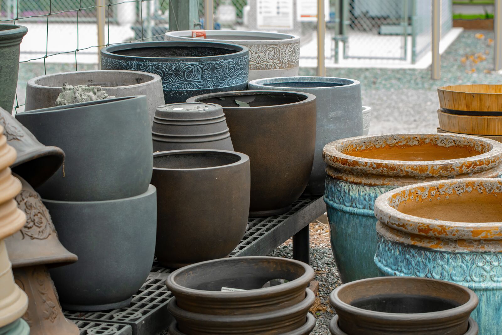 Nikon D500 sample photo. Pots, greenhouse, nursery photography
