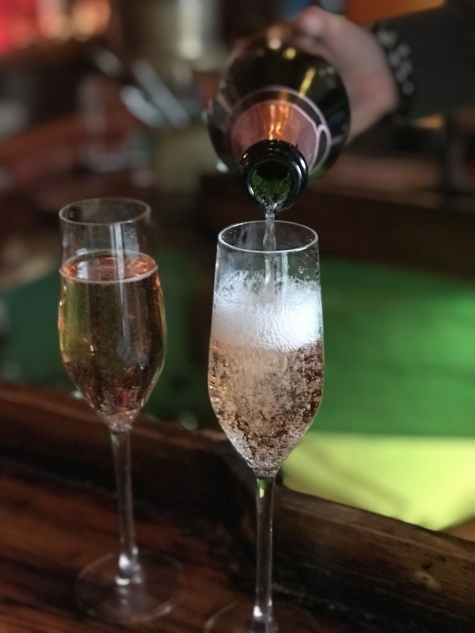 iPhone 7 Plus back dual camera 6.6mm f/2.8 sample photo. Champagne, rose, wine photography