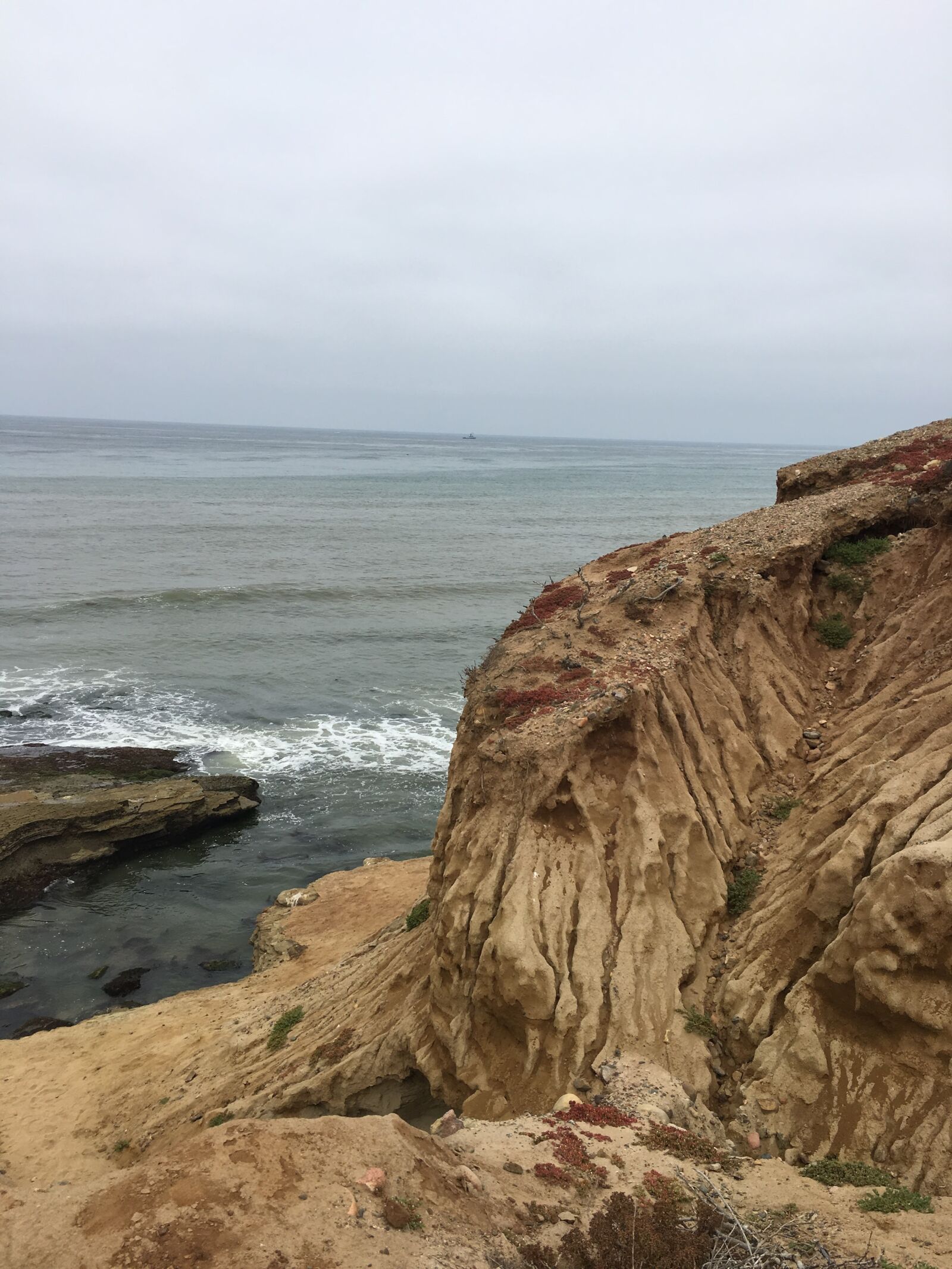 Apple iPhone 6s sample photo. Cliffs, ocean, blue photography