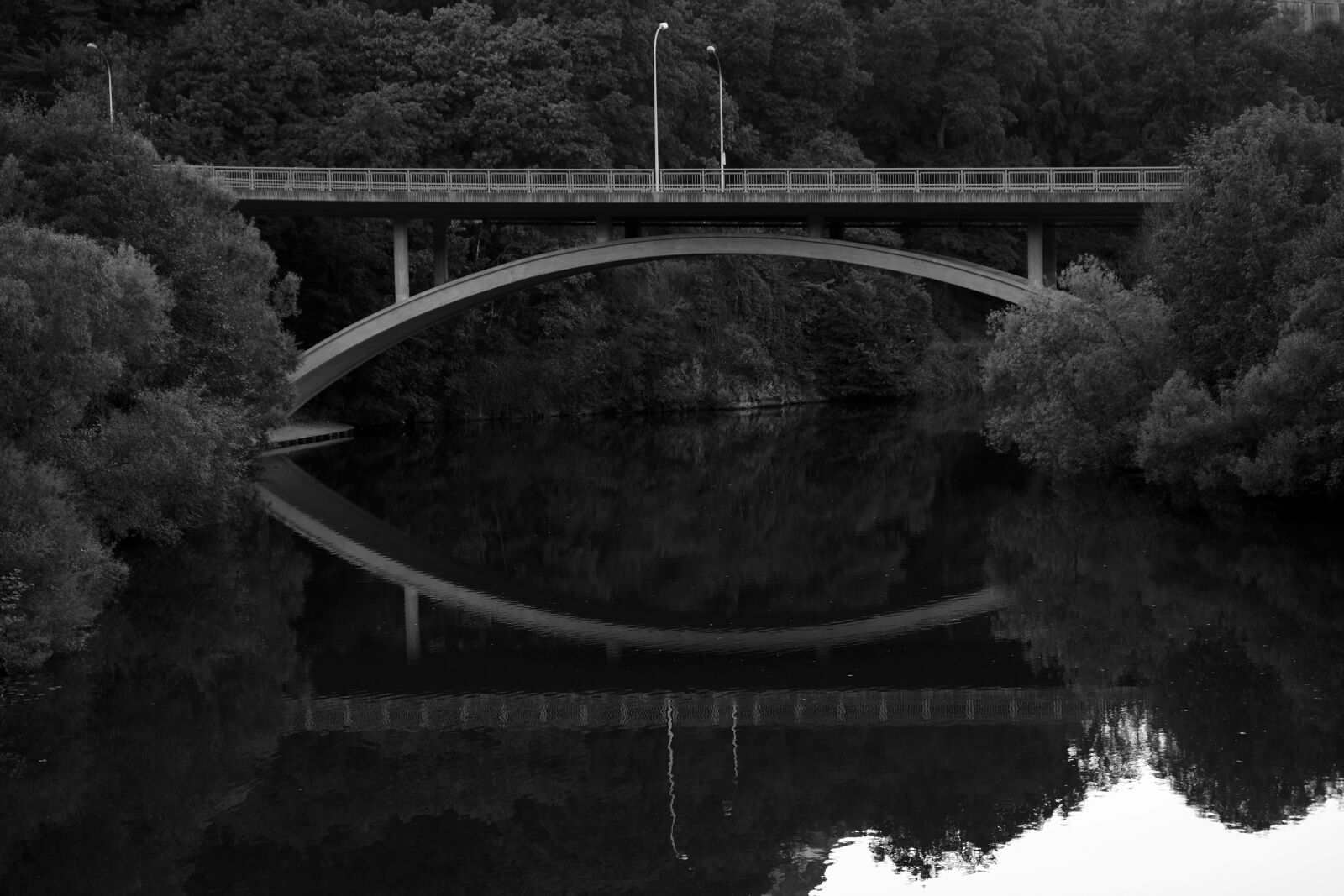 Fujifilm X-E1 sample photo. Bridge, transition, water photography