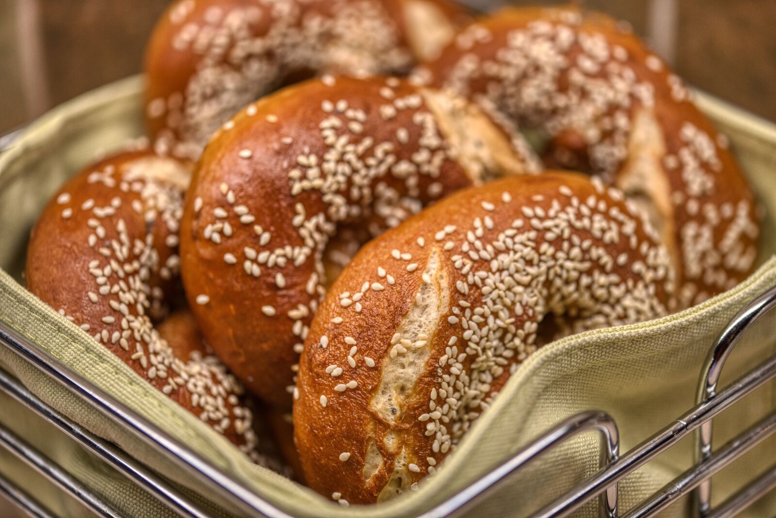 Nikon D750 sample photo. Pretzels, bread, roll photography