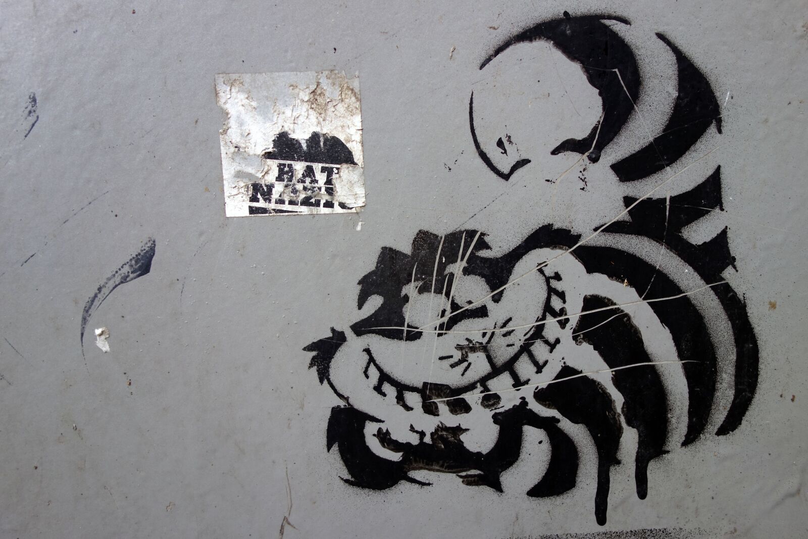 Sony Cyber-shot DSC-RX100 sample photo. Graffiti, cat, cheshire cat photography