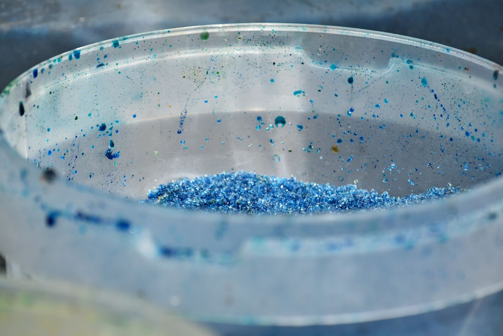 Nikon D5500 sample photo. Blue, bucket, container, dessert photography