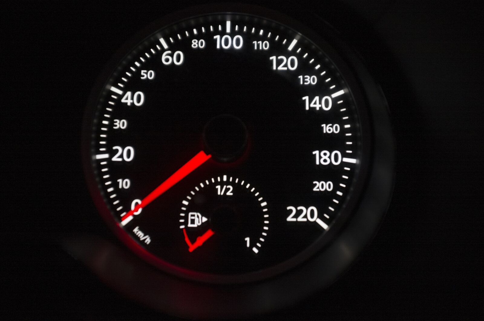 Fujifilm FinePix X100 sample photo. Speedometer, car, speed photography