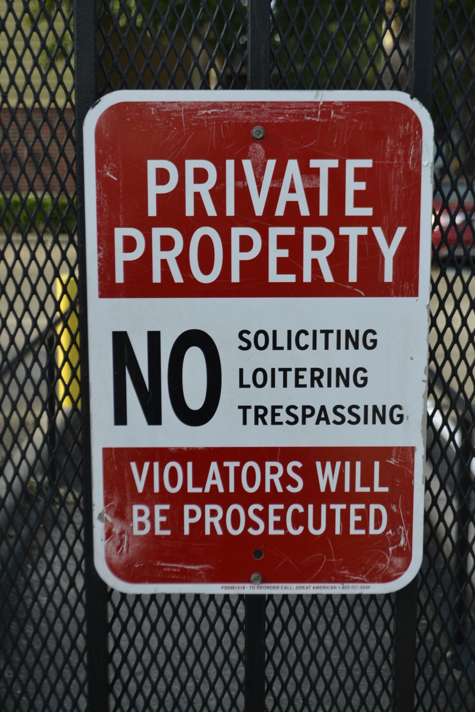 Nikon D3100 sample photo. Private property sign, no photography