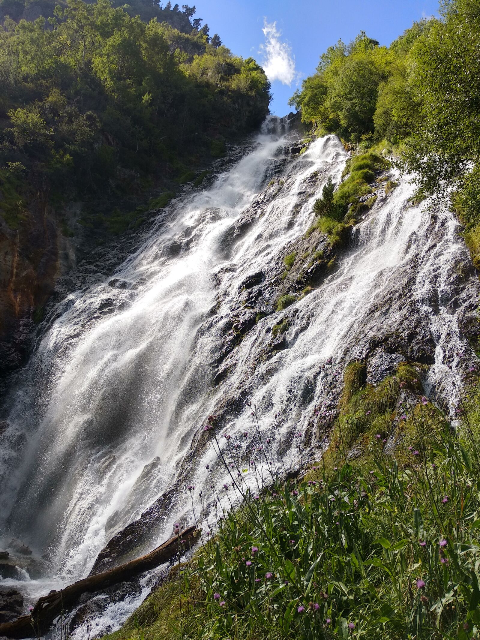 Xiaomi Mi A1 sample photo. Waterfall, water, mountain photography