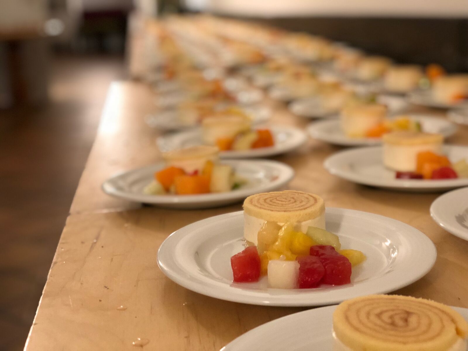 iPhone X back dual camera 6mm f/2.4 sample photo. Cake, desert, calories photography