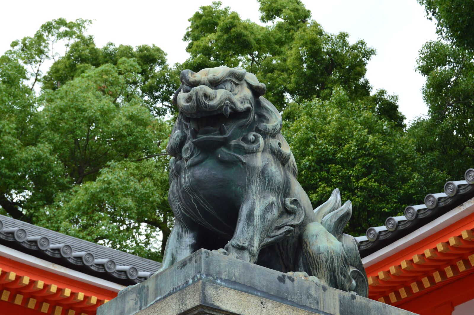 Nikon D3200 sample photo. Japan, statue, dragon photography