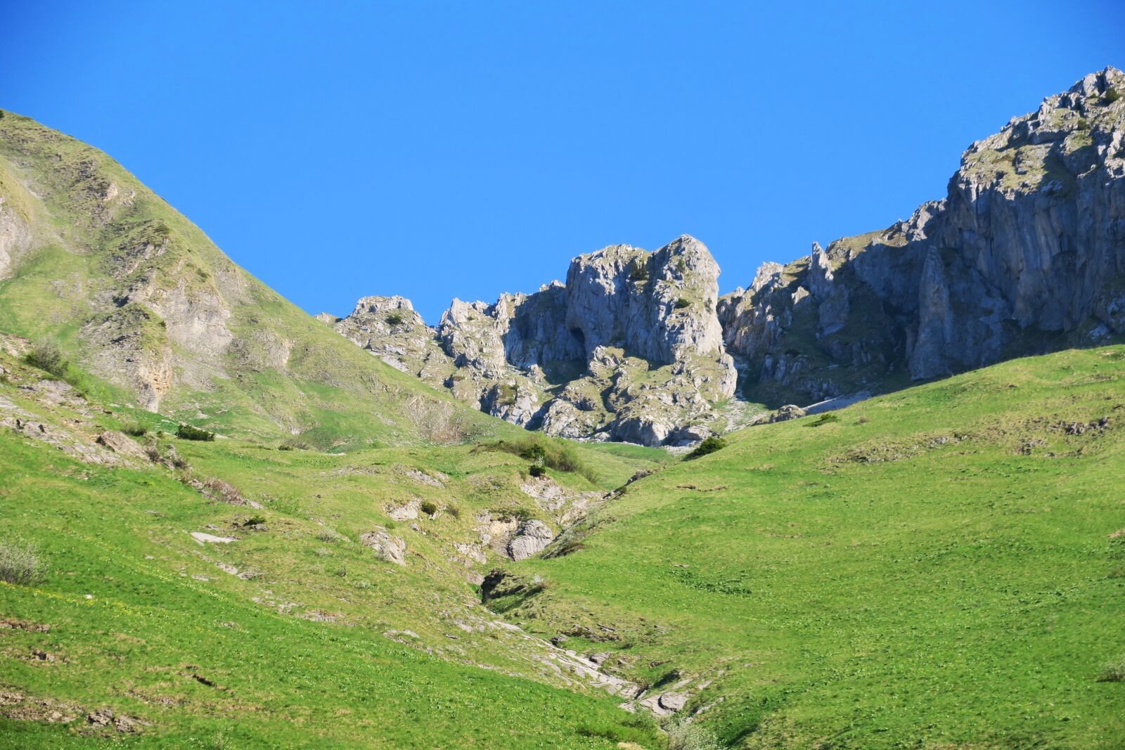 Canon PowerShot G3 X sample photo. Meadow, mountain, rocks photography