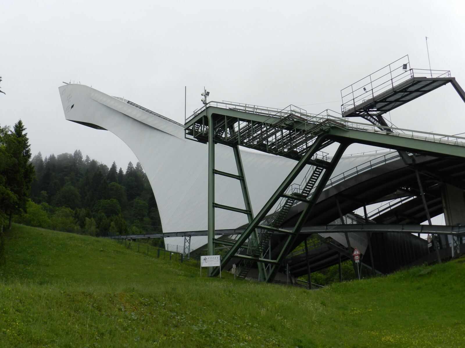 Nikon Coolpix P500 sample photo. Ski jump, bavaria, germany photography