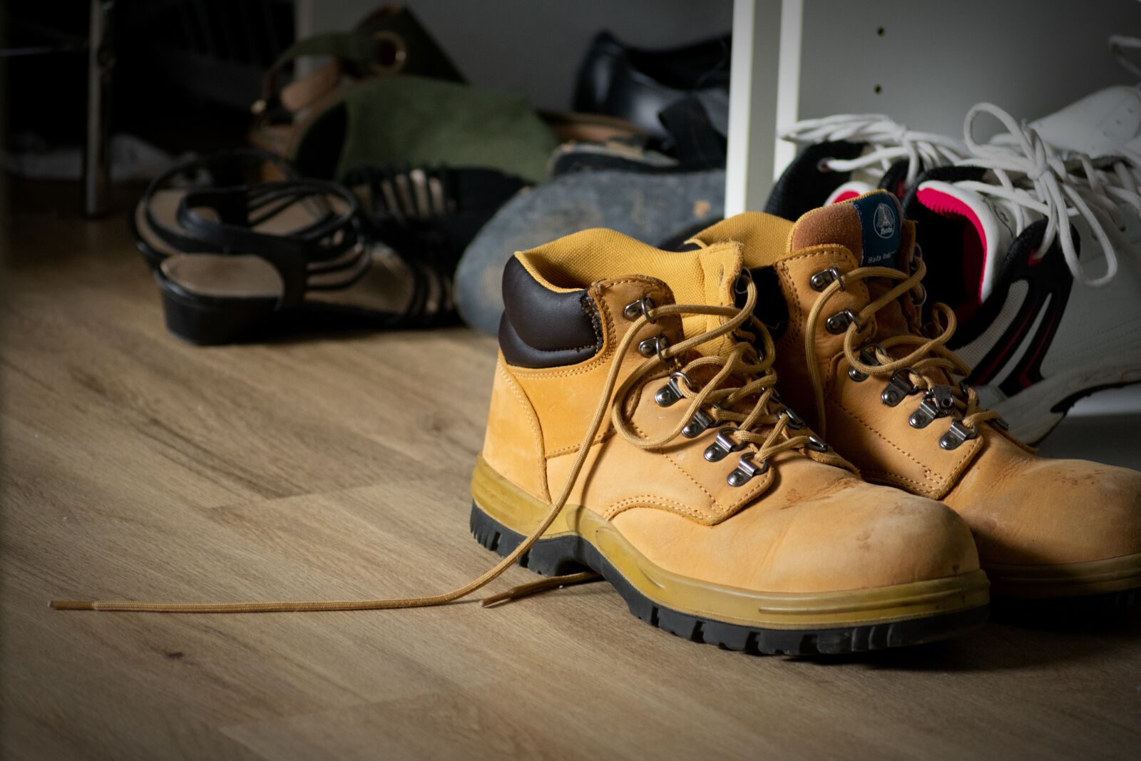 Nikon D3400 sample photo. Shoes, organised, morning light photography