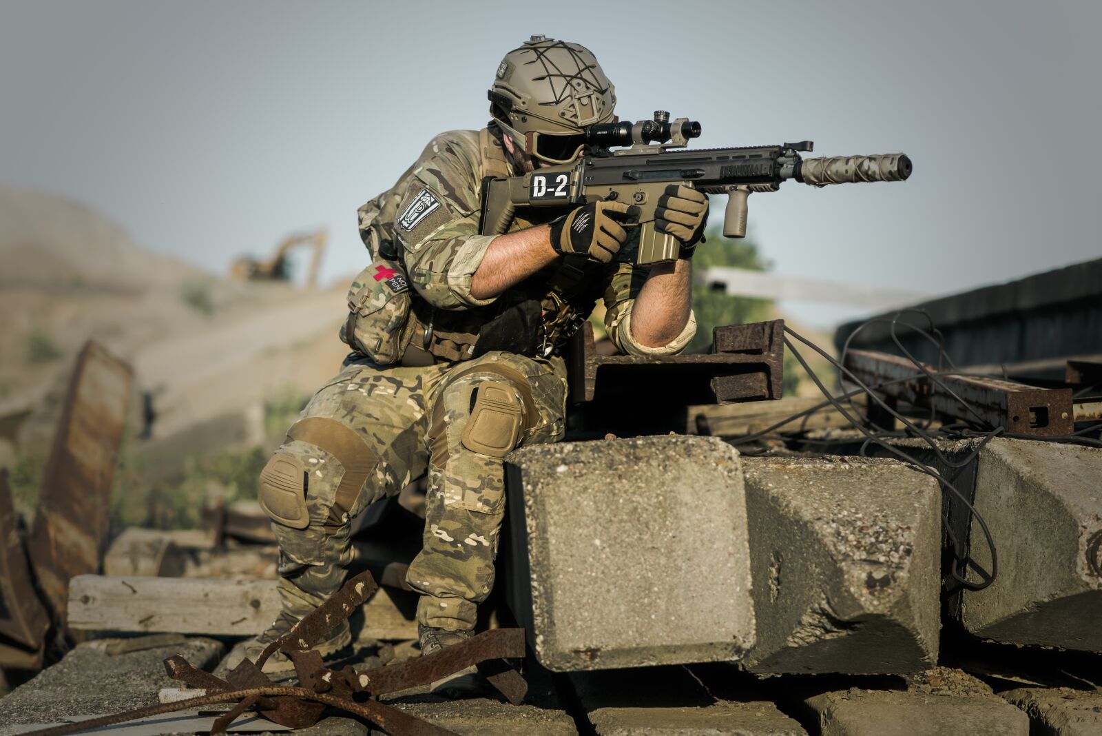 Nikon D600 sample photo. War, desert, guns photography