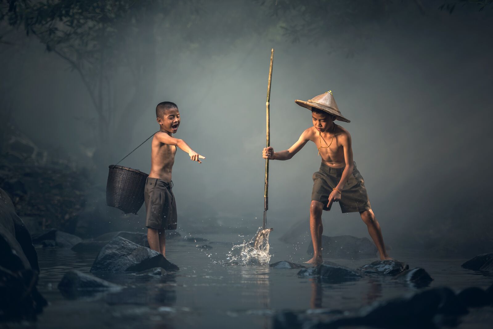 Nikon D810 sample photo. Children, fishing, teamwork photography