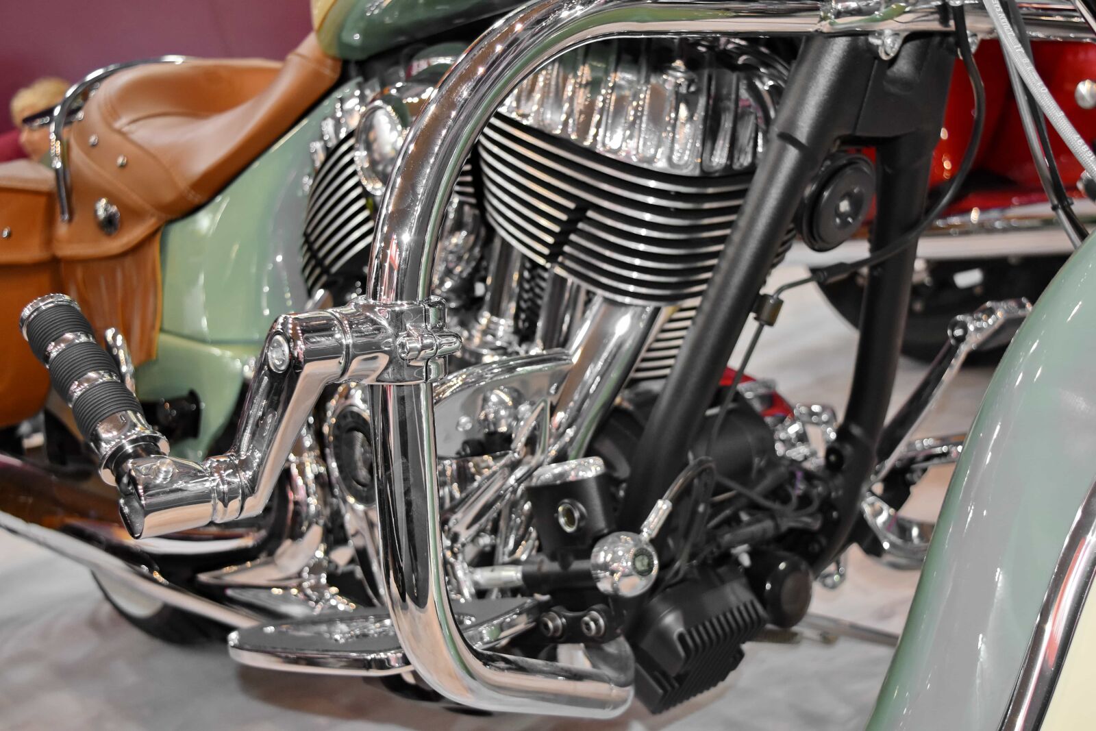 Nikon D5500 sample photo. Chrome, metallic, motorcycle, transportation photography