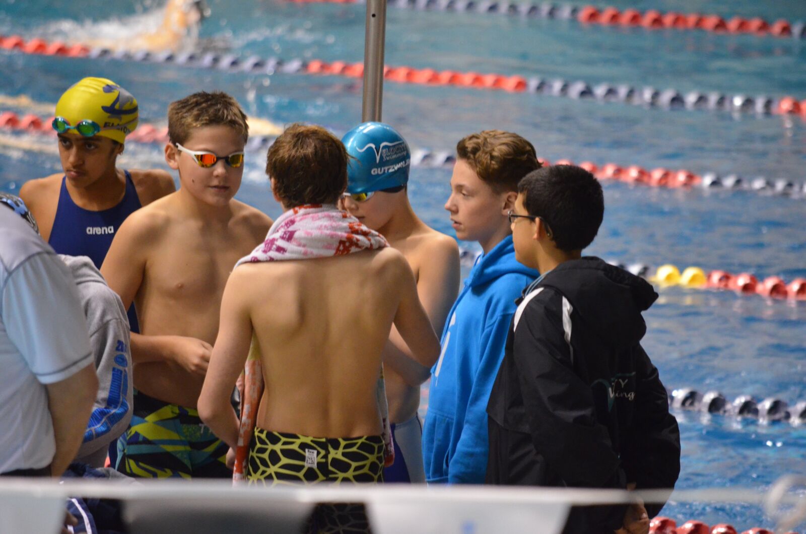 Nikon D5100 sample photo. Swimming, relay, team photography