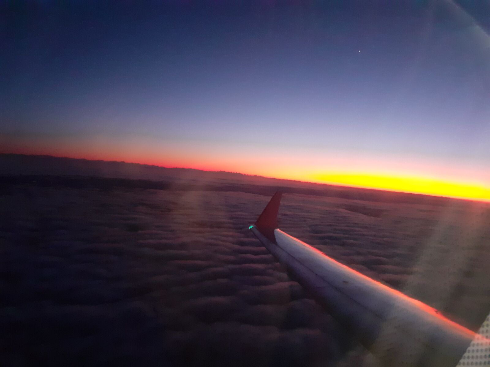 Samsung SM-A202F sample photo. Sunset, sky, plane photography