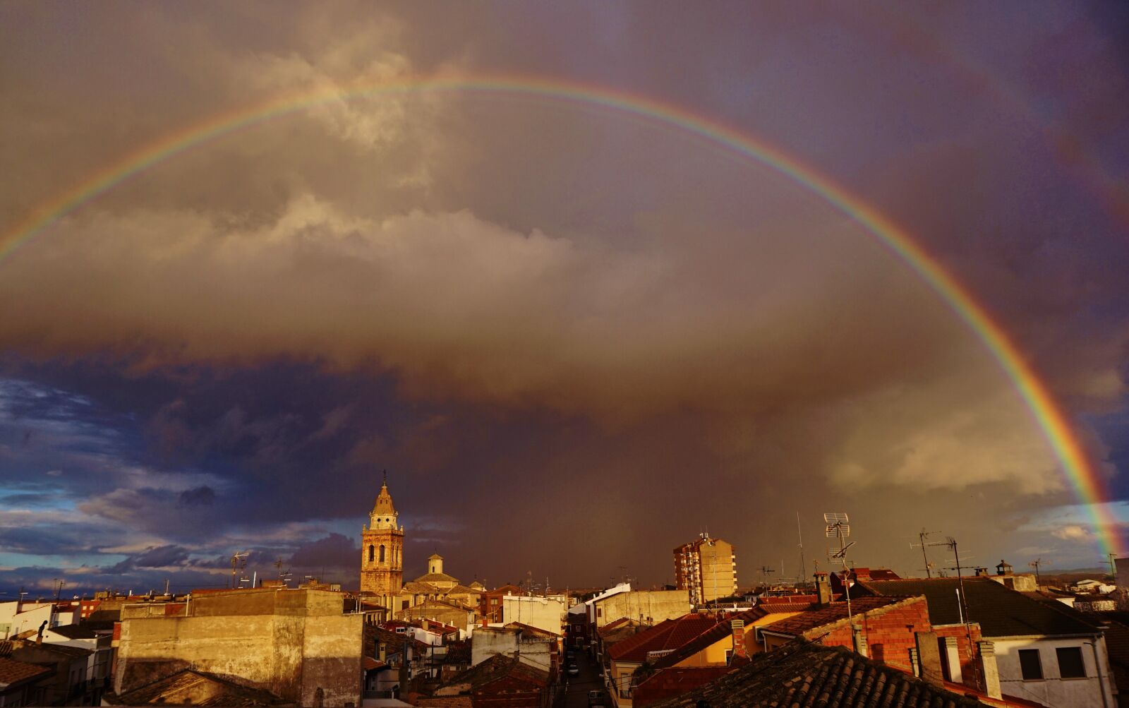Sony Alpha a5000 (ILCE 5000) sample photo. Rainbow, clouds, sky photography
